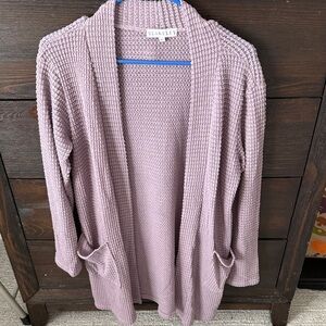 Blakeley Women's Mauve Cardigan Sweater